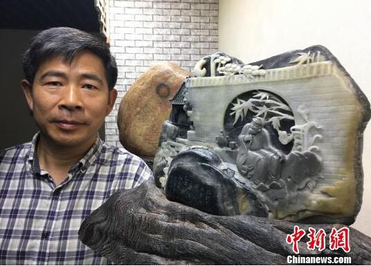 “草根”艺术家40载醉心滦河石雕刻“点石成金”