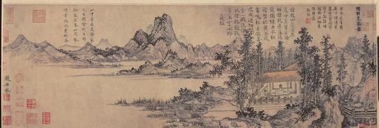 《陆羽烹茶图》：士大夫喝茶讲究山野之地