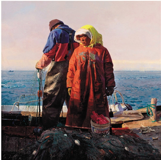 赵健 故乡 190×190cm （典藏作品）