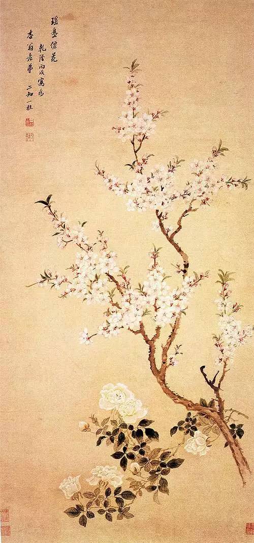 清《桃花图》 邹一桂