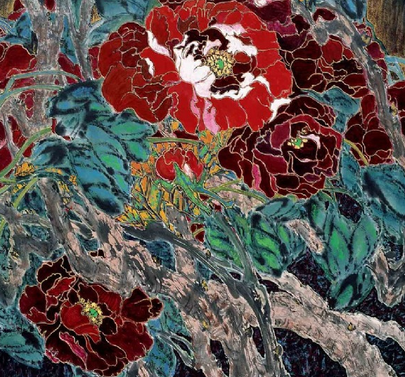 国色天香压群芳 　——记旅美花鸟画家张培智先生