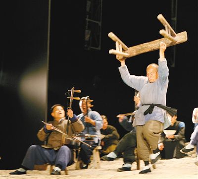 老腔演出现场